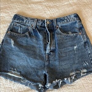 Wild Fable Blue Jean Shorts Distressed Style